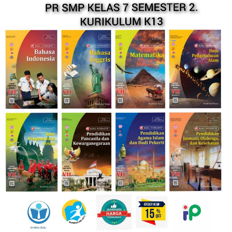 Jual Buku PR Interaktif SMP Kelas 7 Semester 2 Kurikulum K13 2024 ...