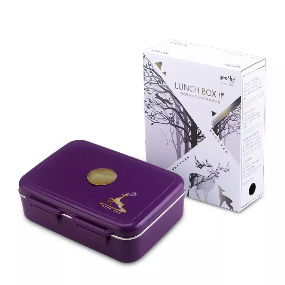 [UNIK88] Yooyee 631 kotak makan 3sekat stainless | AutoStock