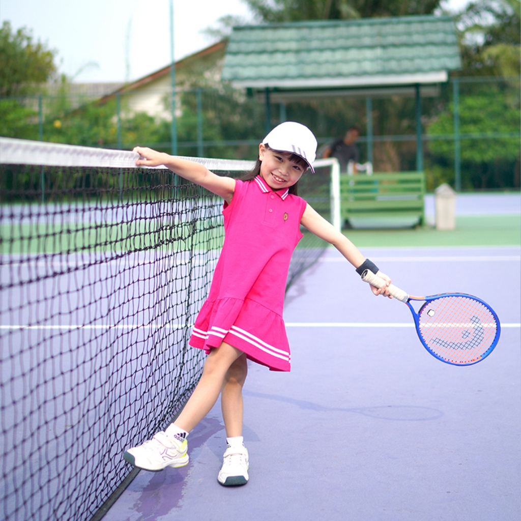 Jual Polo Dress anak perempuan kaos kerah dress rumbai cewek tanpa ...