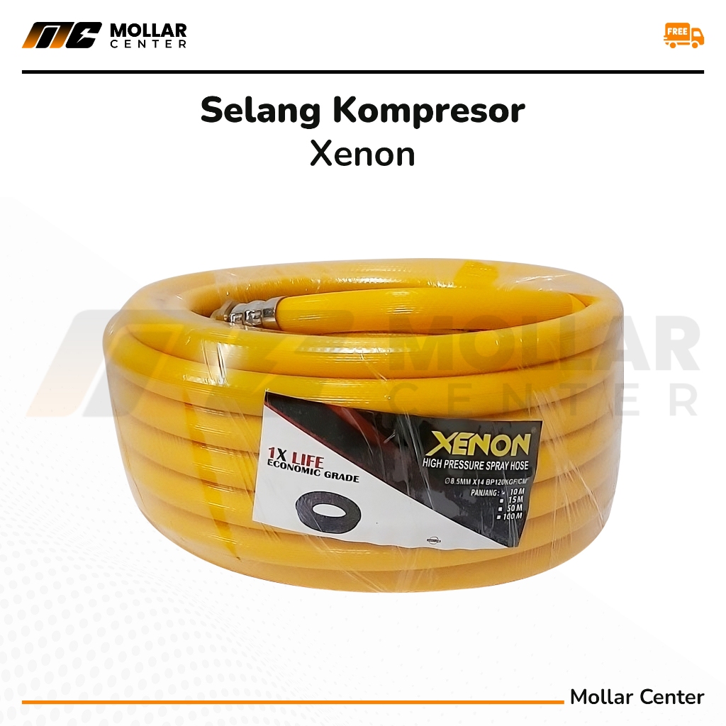 Jual Selang Kompresor 10m Selang Angin Compressor Hose Kuning 120 Psi Selang High Pressure