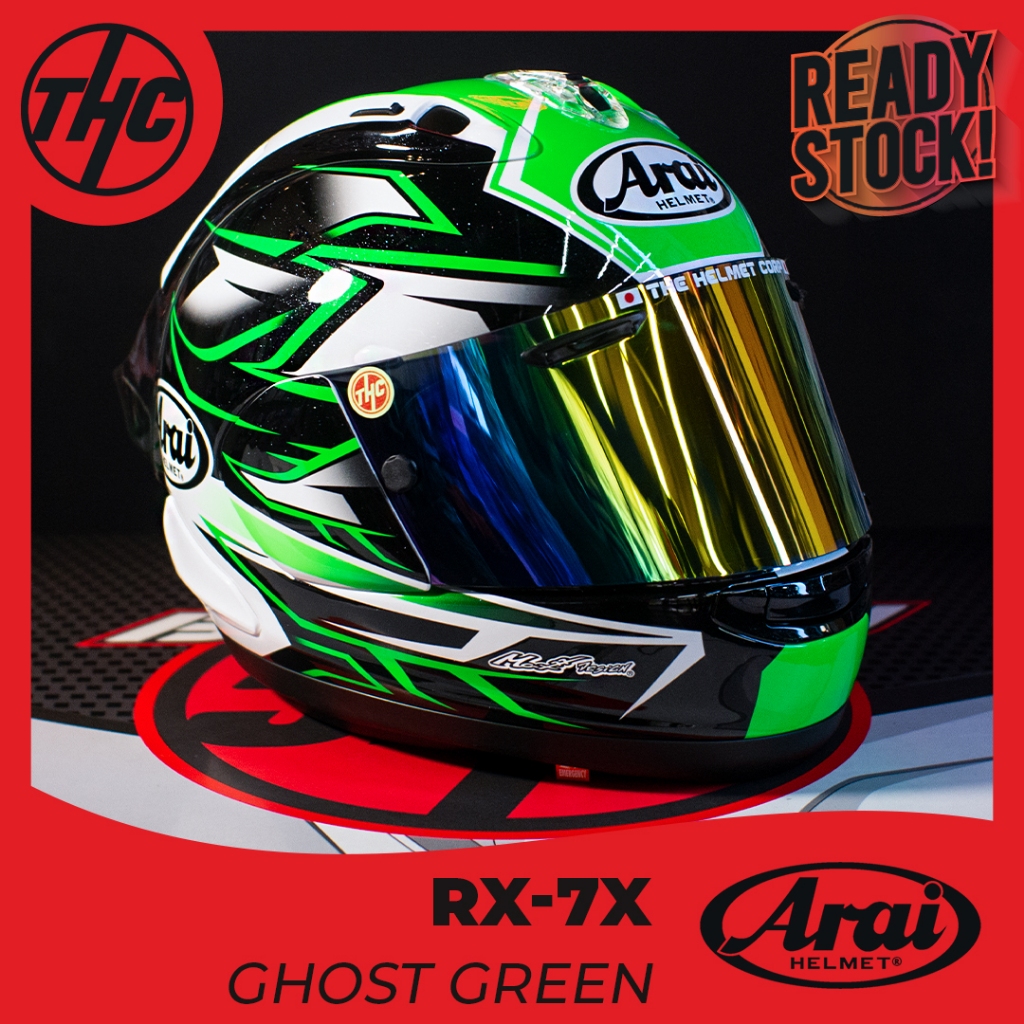 Arai ghost hot sale green