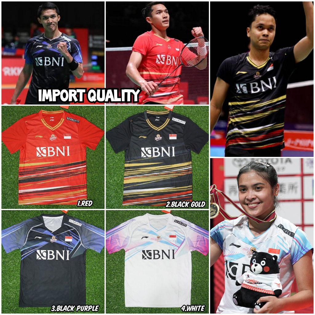 Jual Jersey Badminton Indonesia 2024 Import | Shopee Indonesia