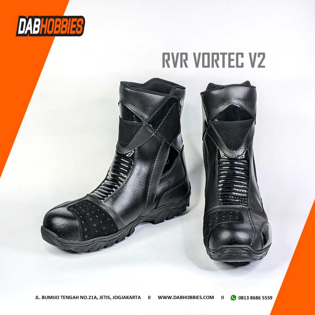 Jual Sepatu Motor RVR Vortec V2 Sepatu Touring Biker | Shopee Indonesia