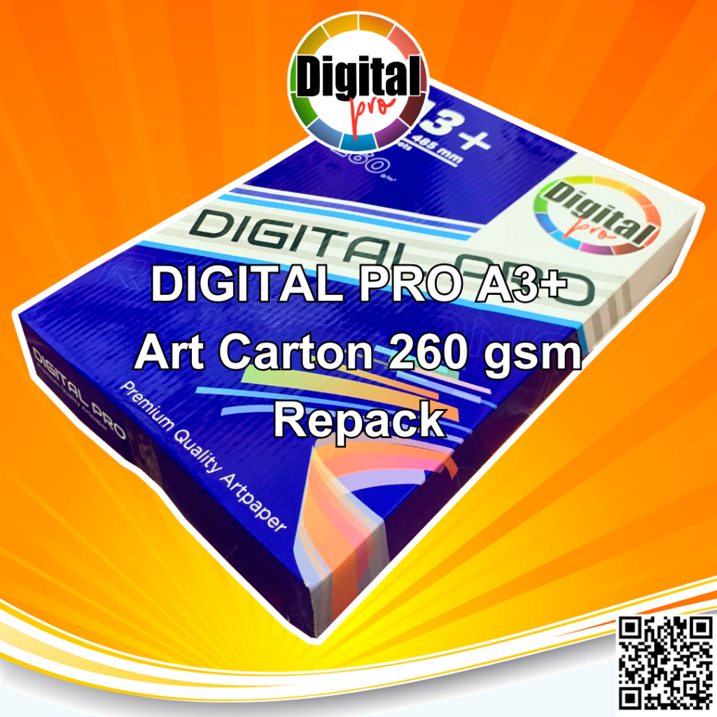 Jual Digital PRO Gloss Kertas Art Paper Carton 260 Gsm A3+ Repack