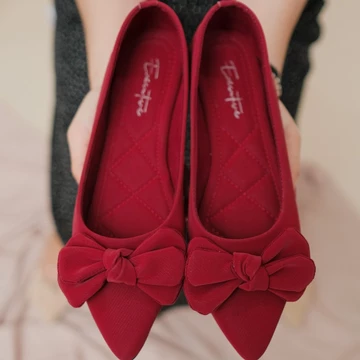 Executive Adrea Flatshoes Wanita Kulit Sintetis
