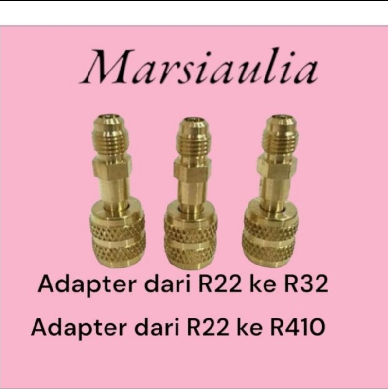 Jual Nepel adapter selang r22 ke R32 R410 neple adaptor joint | Shopee ...