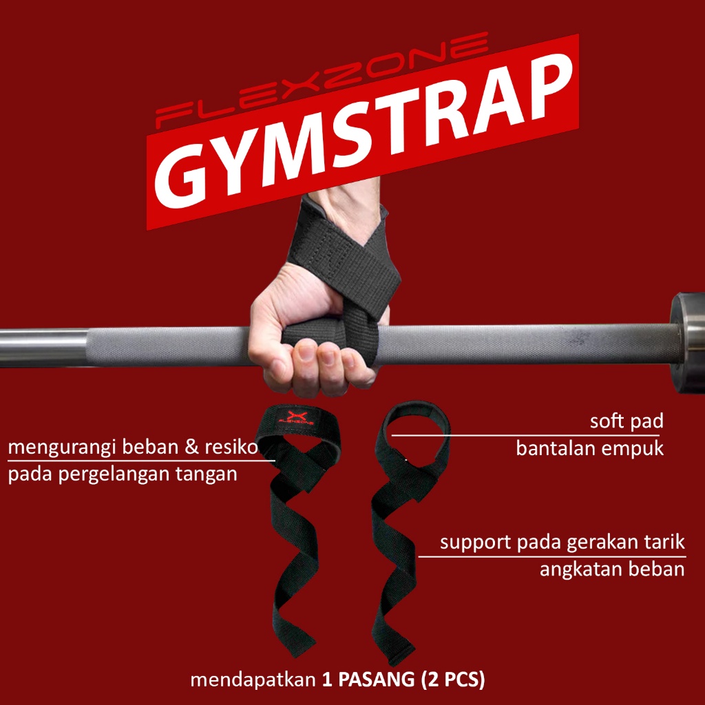 Jual MALL Flexzone Gym Strap FAP003 Wrist Wrap Band Fitness murah