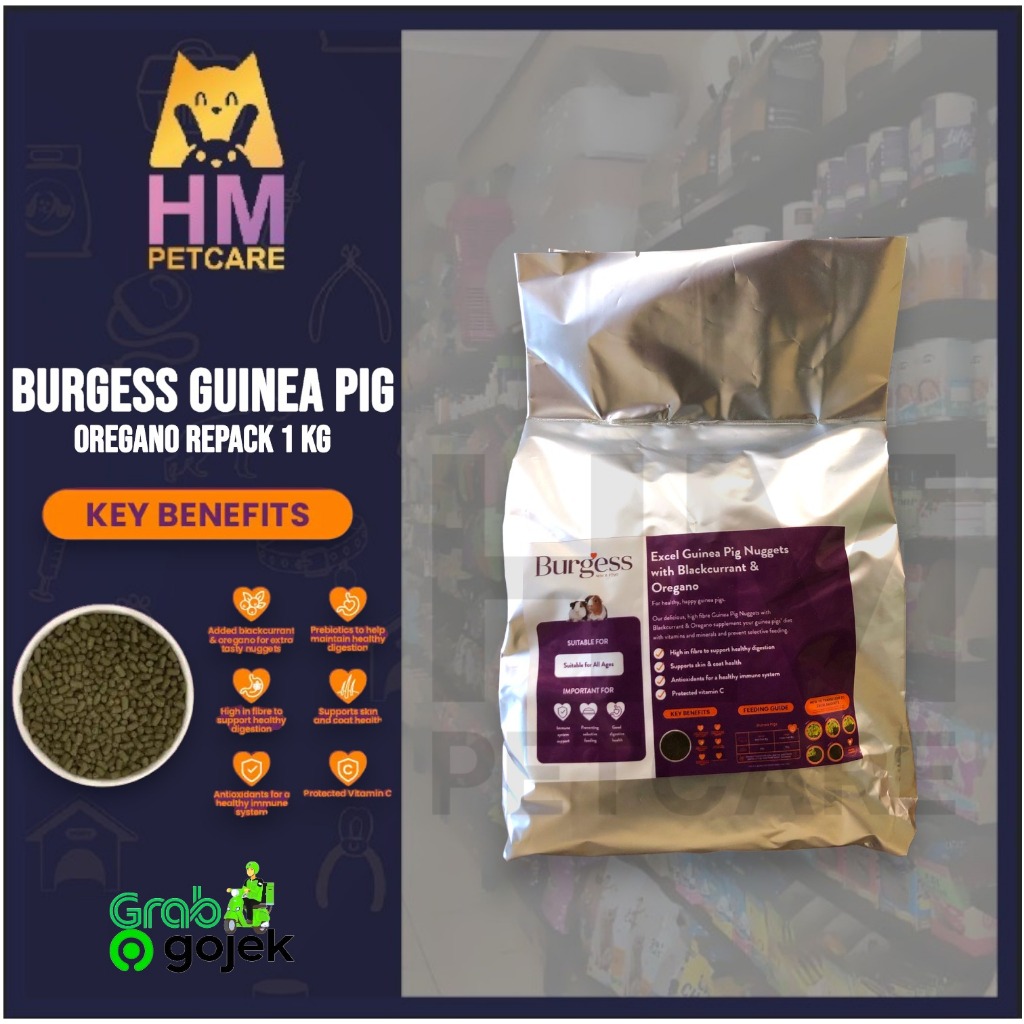 Jual Burgess Excel Guinea Pig Oregano 1KG Makanan Marmut Repack 1 kg