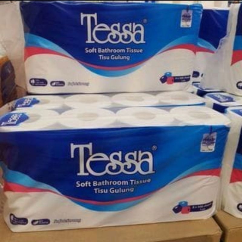 Jual Tessa Tissue Toilet Roll Tisu Gulung 8x 300 sheets 3ply | Shopee ...