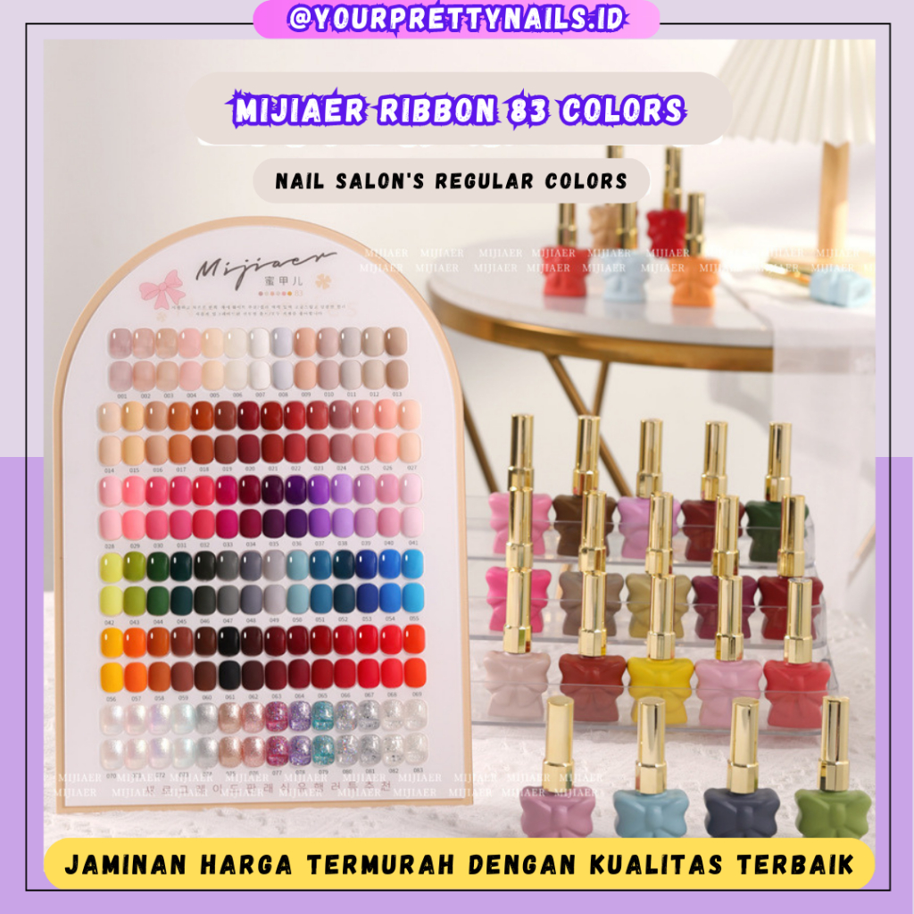 Jual (READY STOCK) MIJIAER NAIL POLISH UV GEL 1 SET JAPANESE 83 COLORS ...