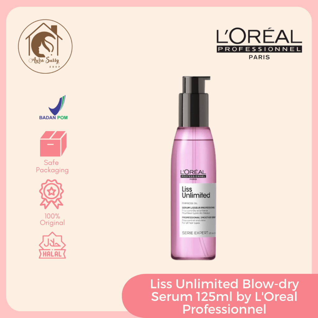 Jual Liss Unlimited Blowdry Serum 125 ml Untuk Rambut Smoothing by L