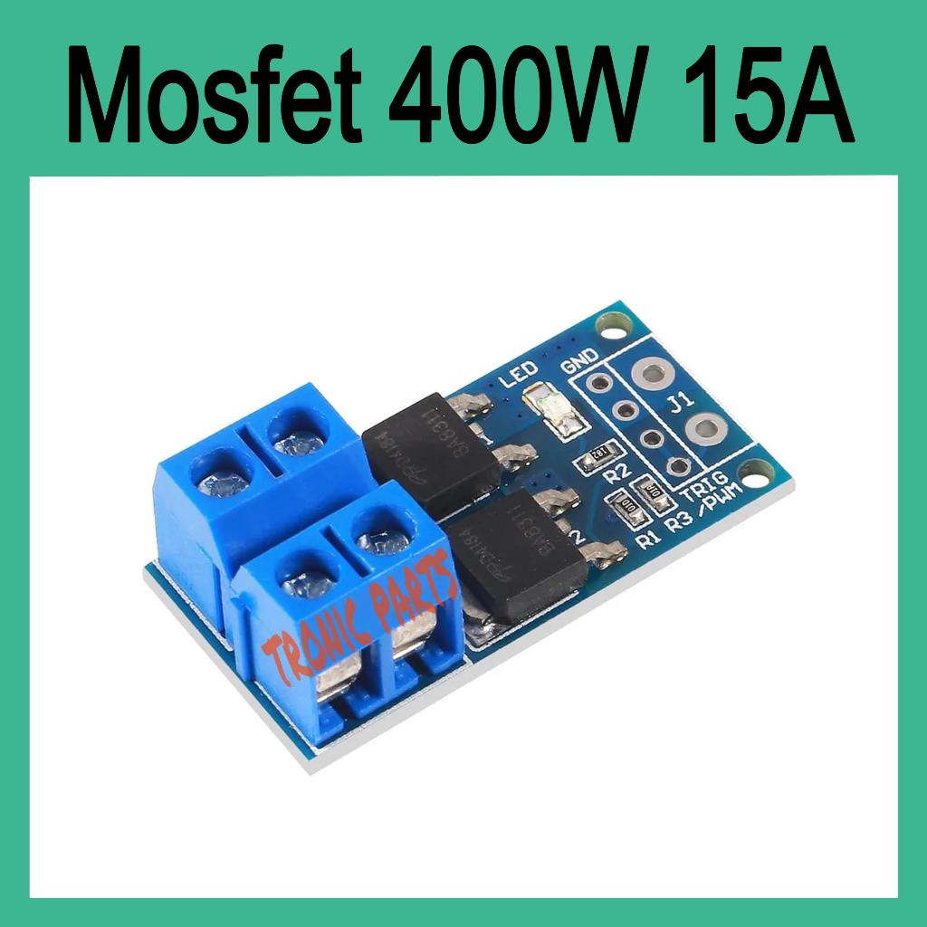 Jual MOSFET Power Switch DC 400W 15A PWM Regulator Speed Controller ...