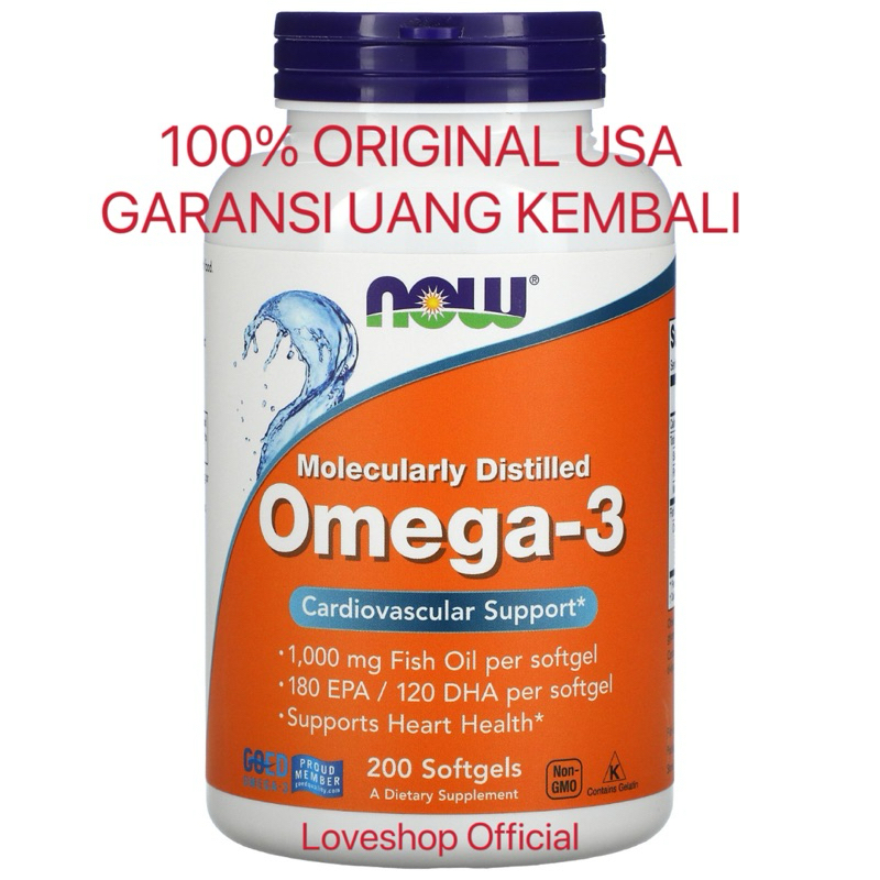 Omega-3 Molecularly Distilled - 100 softgels main image 1