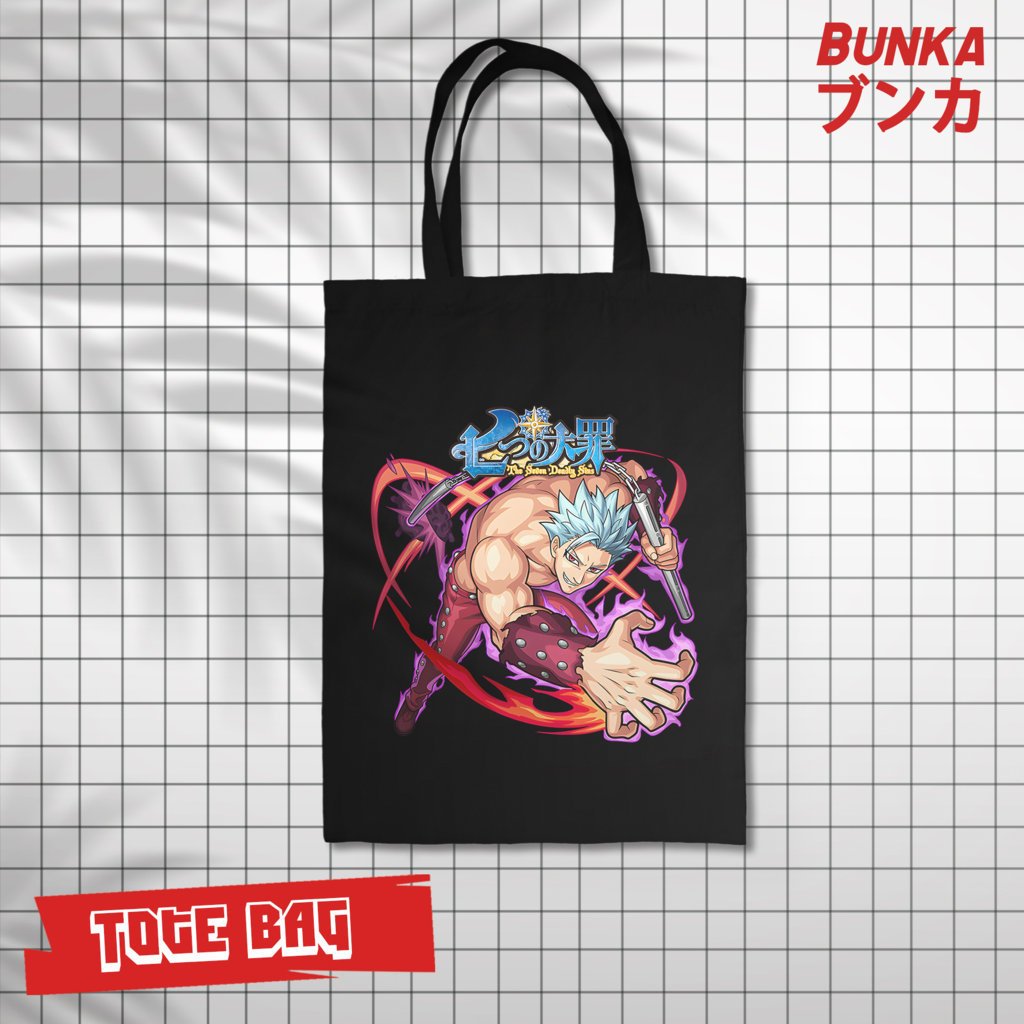 Jual Totebag Kanvas Premium Anime Nanatsu no Taizai Ban BUNKA kado ...