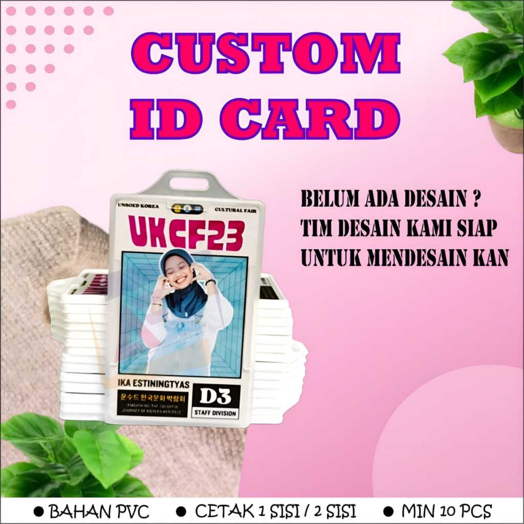 Jual Cetak Id Card Std Atm Cetak Id Card Member Card Kartu Pegawai