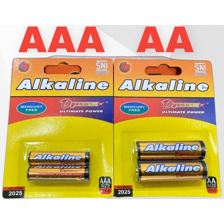 Jual Baterai Alkaline Aa Dan Aaa Isi 2 Pcs 1 5v Battery Kualitas Sni