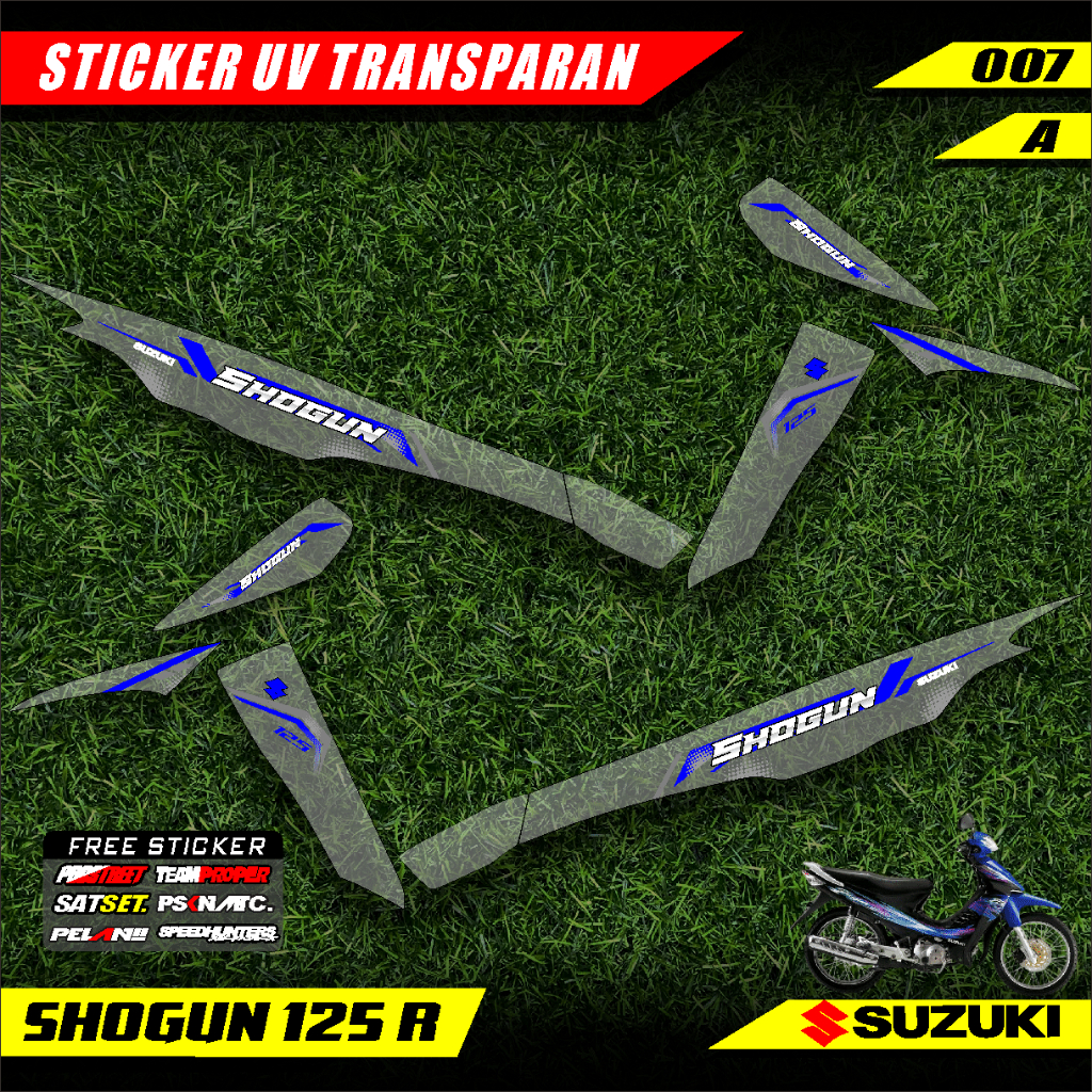 Jual STCKER STRIPING SHOGUN 125 R TRANSPARAN VARIASI LIST MOTOR DESAIN ...