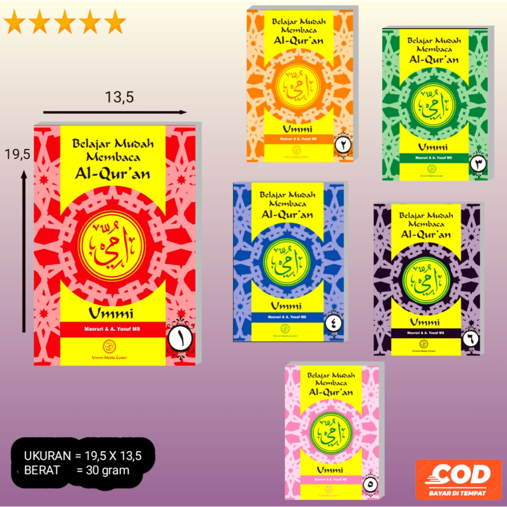 Jual Buku Metode Ummi Lengkap - Belajar Membaca AL QURAN / Buku UMMI ...