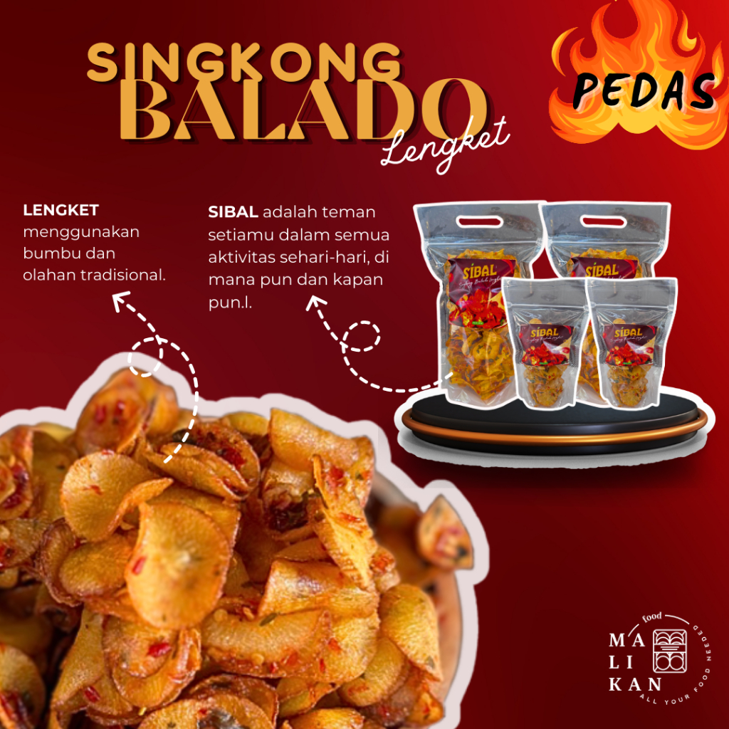 Jual Keripik Singkong Balado Pedas 100gr Camilan Gurih Manis Kemasan