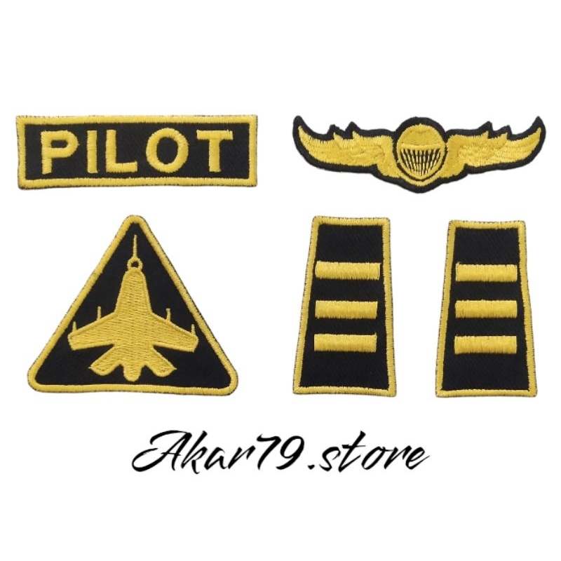 Jual BORDIR,BADGE,PATCH,EMBLEM,ATRIBUT,PROFESI ANAK,PILOT | Shopee ...