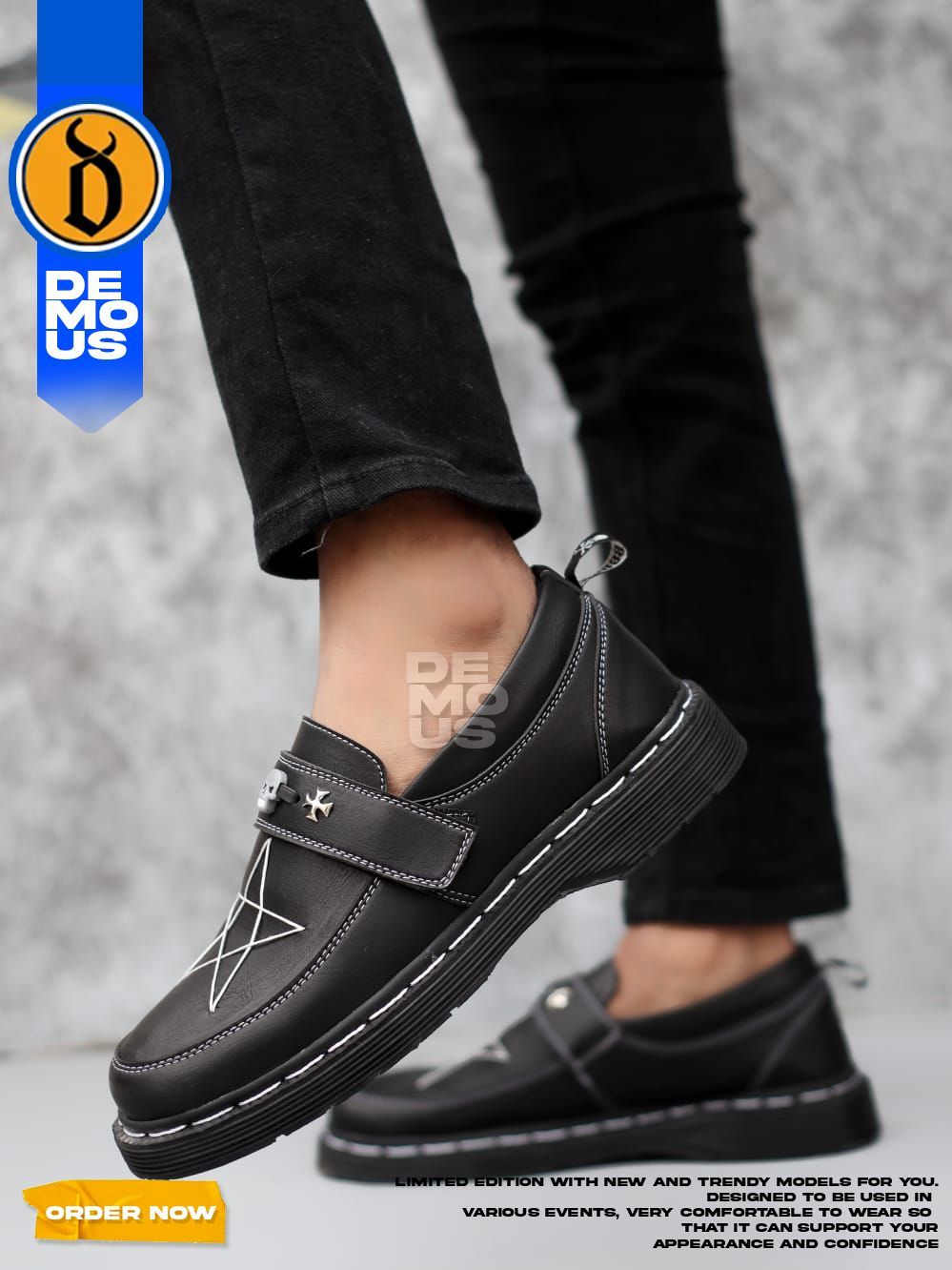 Jual DEMOUS ASMI - Sepatu Loafers Docmart Pria Bintang | Shopee Indonesia