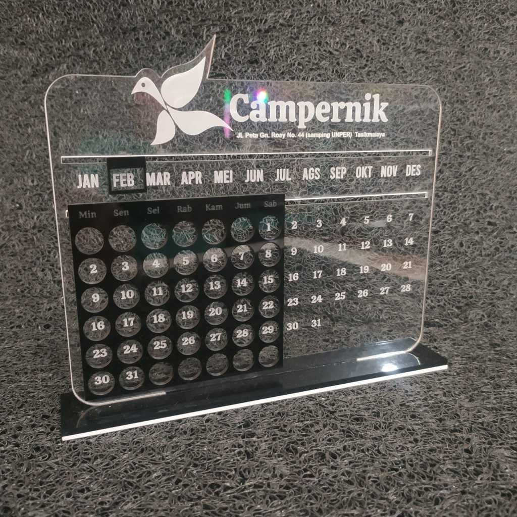 Jual KALENDER ABADI AKRILIK AESTHETIC MINIMALIS MEWAH MURAH | Shopee