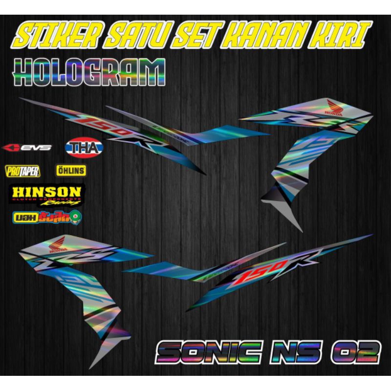 Jual STIKER HOLOGRAM HONDA SONICK MODEL NS 02 | Shopee Indonesia