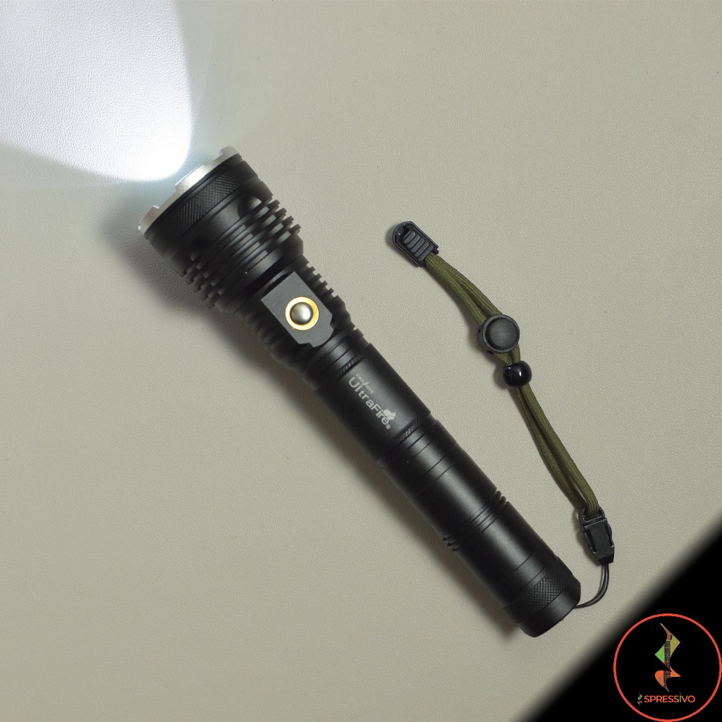 Jual Senter LED XML-L2 sinar putih panjang ultrafire Cree baterai ...