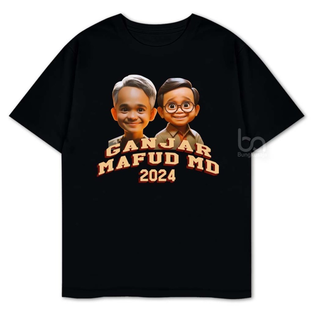 Jual Kaos Ganjar Mahfud Presiden V1 2024 Baju Ganjar Pranowo Mahfud