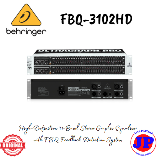 Jual Behringer FBQ3102HD 31Band Stereo Graphic Equalizer Original FBQ