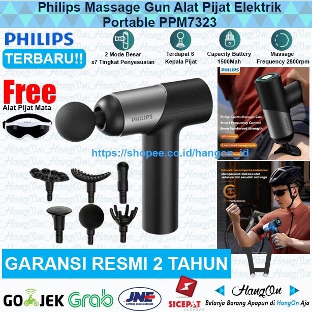 Jual Philips PPM7323 Massage Gun Portable Alat Pijat Elektrik Massager ...