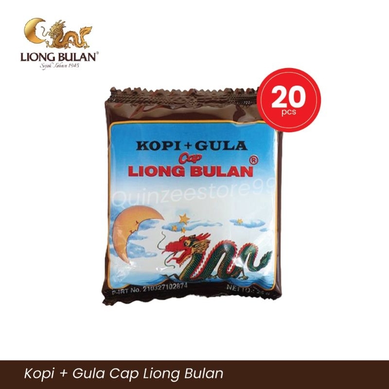 Jual Kopi Cap Liong Bulan Gula 1pak Isi 20 28gr Kopi Lokal Bogor