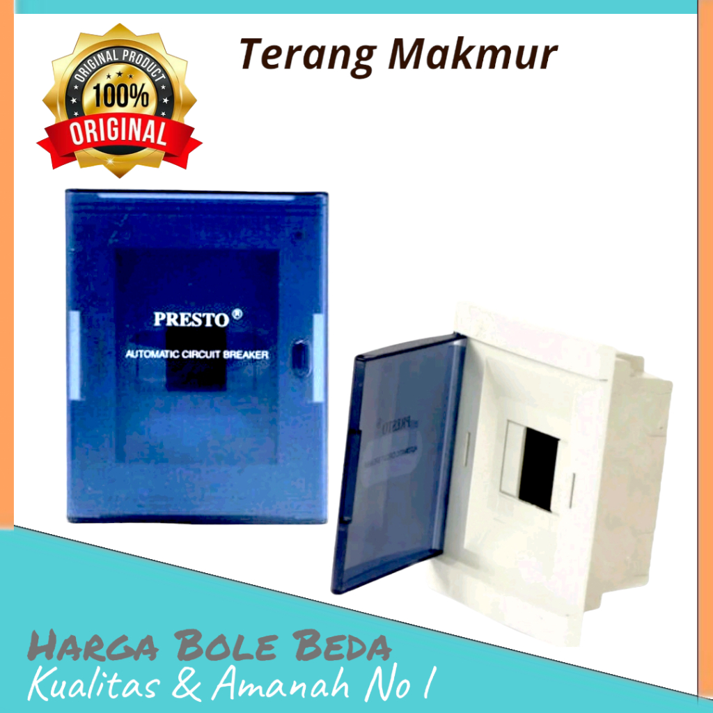 Jual Presto Box MCB 4, 6, 8, 12 Grup Outbow + Tutup - OB Kotak Panel ...