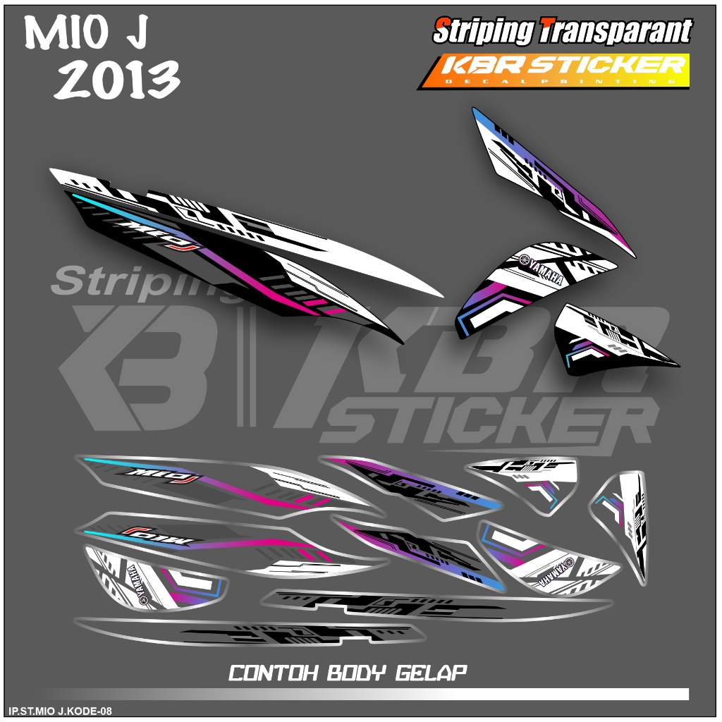 Jual MIO J (COD) STIKER STRIPING MOTOR YAMAHA MIO J - STIKER LIST ...