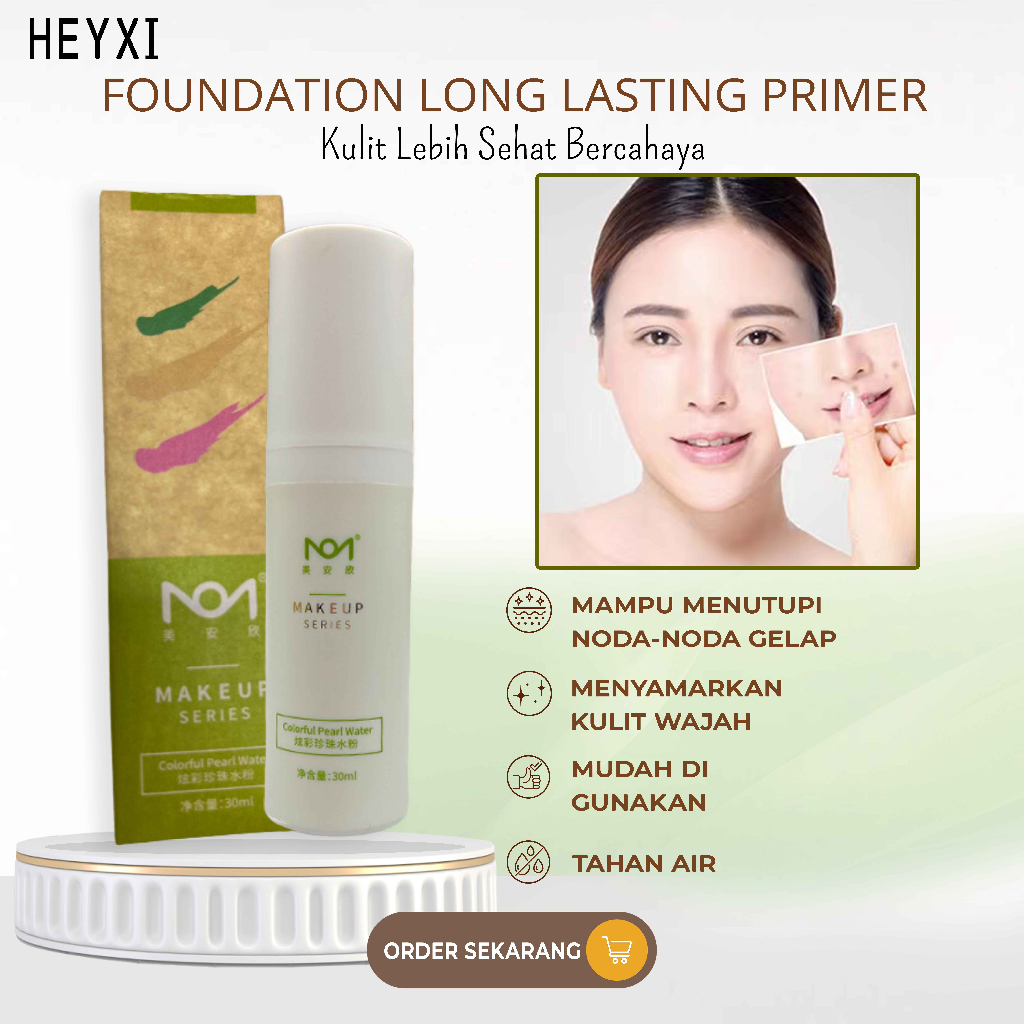 Jual COD FOUNDATION LONG LASTING Primer Primer Foundation Alas Bedak Cair Liquid Foundation
