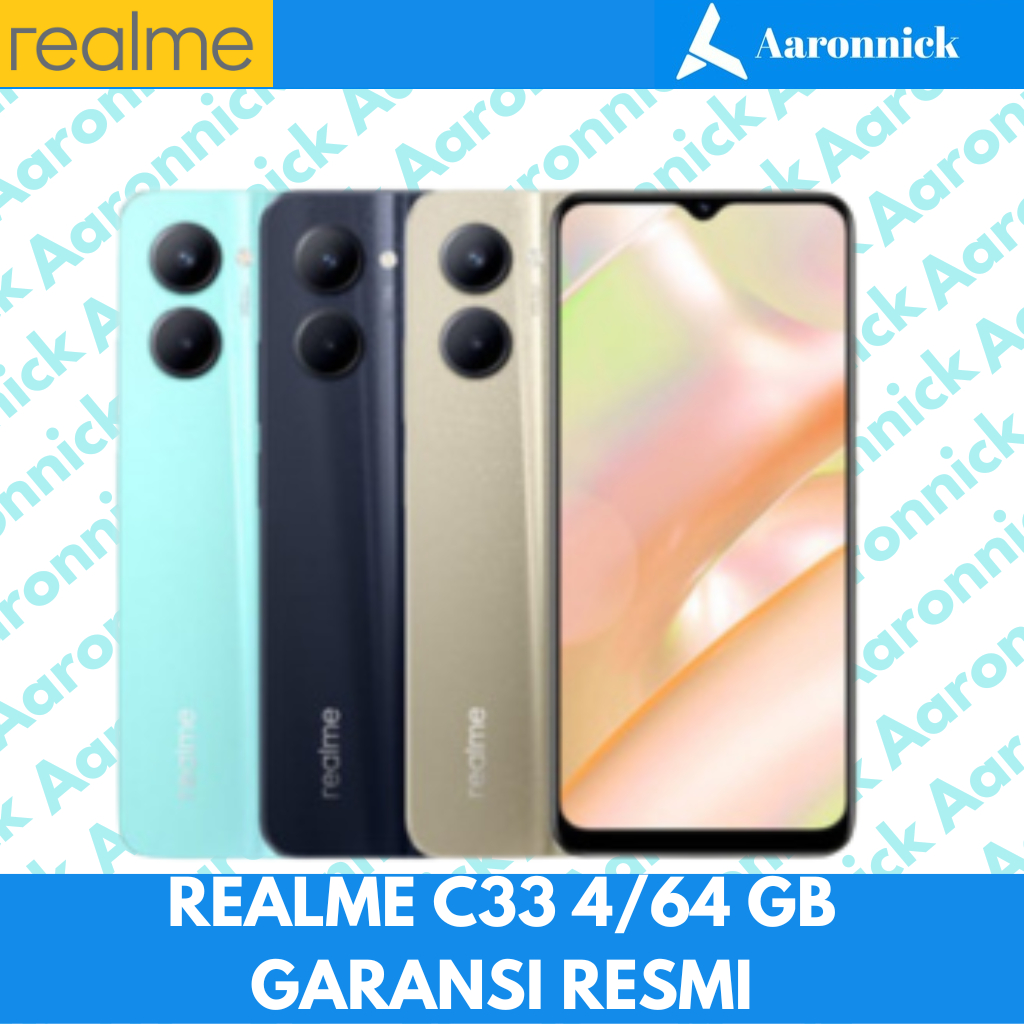 Jual Realme C33 4/64GB Garansi Resmi | Shopee Indonesia