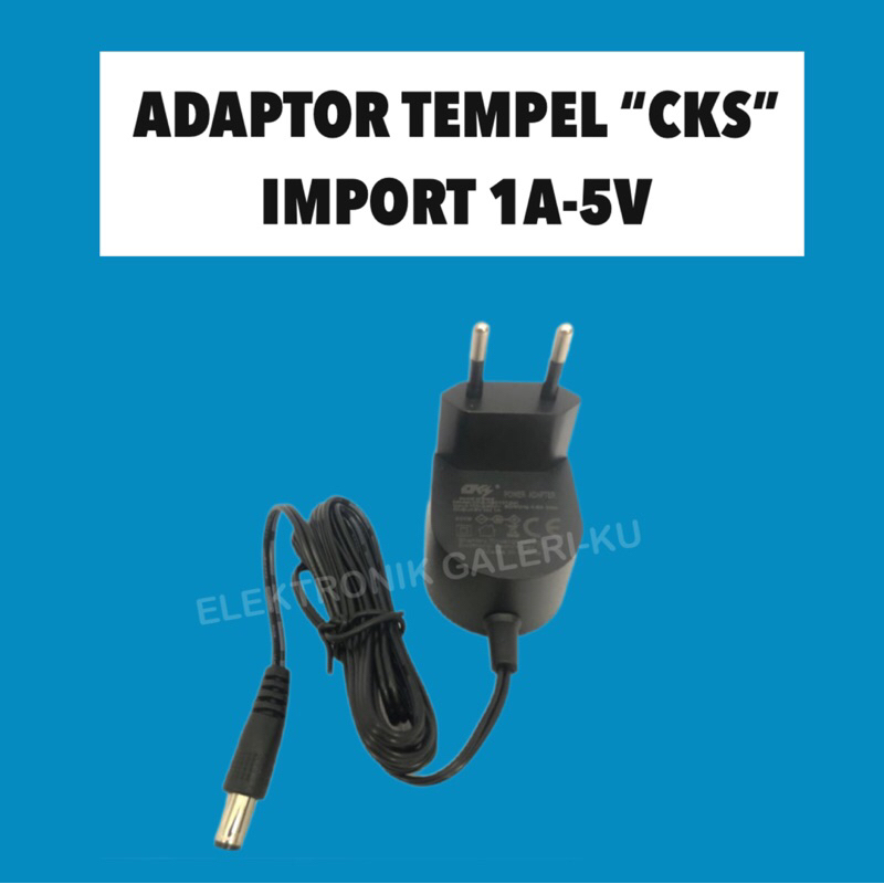 Jual ADAPTOR STB/CCTV ORG TEMPEL “CKS” IMPORT 1A-5V | Shopee Indonesia