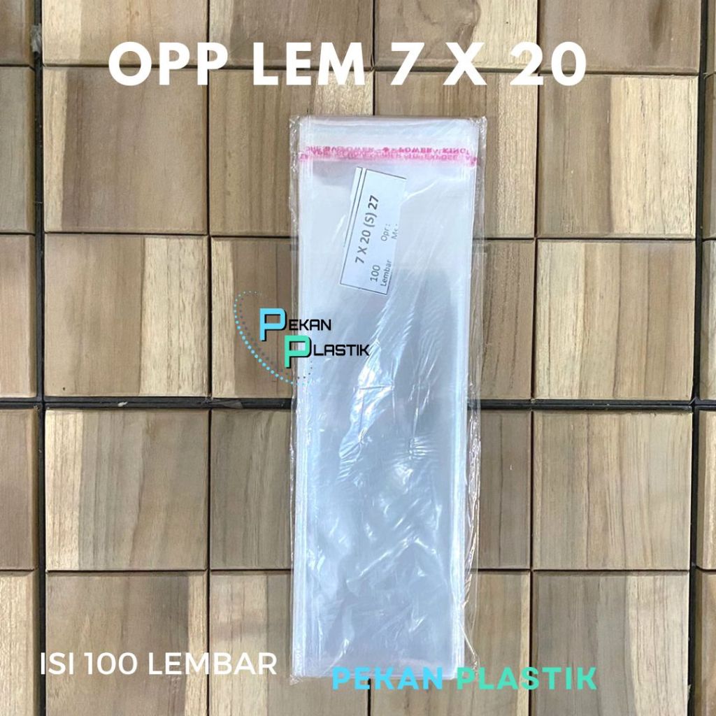 Jual PLASTIK OPP LEM/SEAL 7x20 (100 LEMBAR) | Shopee Indonesia