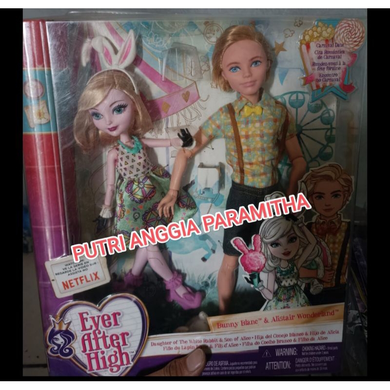 Jual Barbie Ever After High Bunny Blanc And Alistair Wonderland