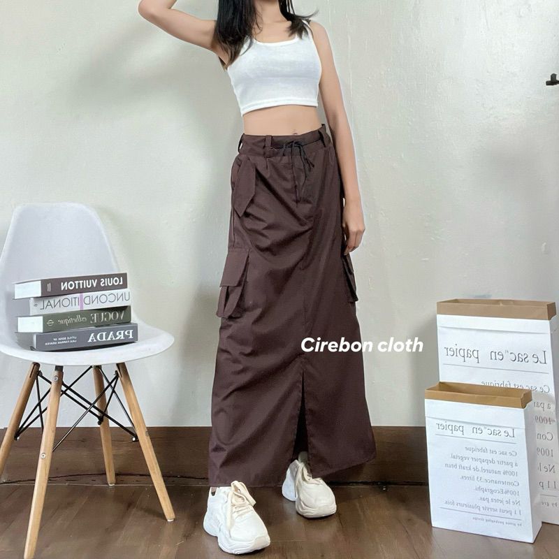 Jual Cirebon cloth - Kienzy Cargo Skirt - Rok cargo Korean style - Rok ...