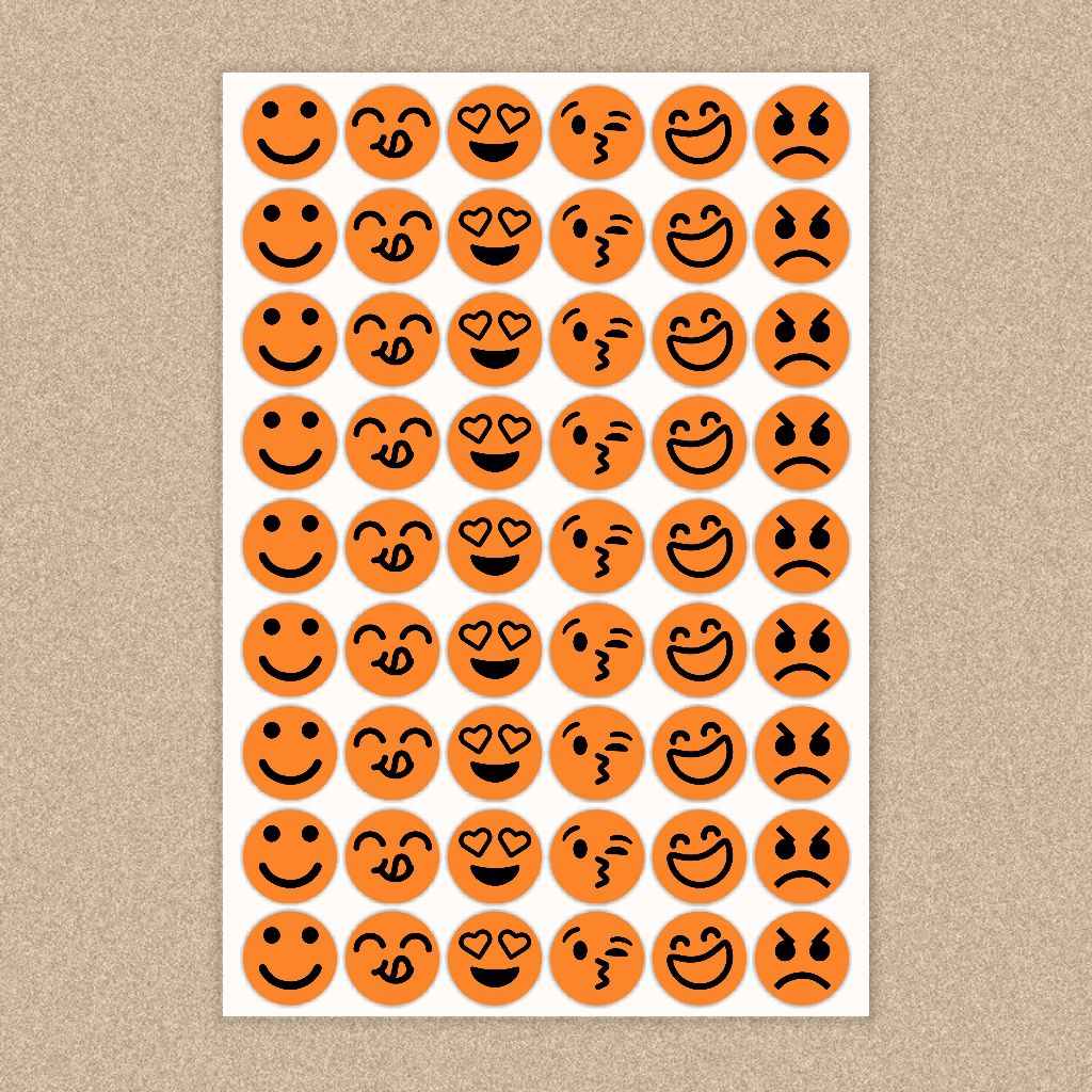 Jual Emoji Sticker Pack - Mini Smiley Face Deco Stiker Planner Buku ...