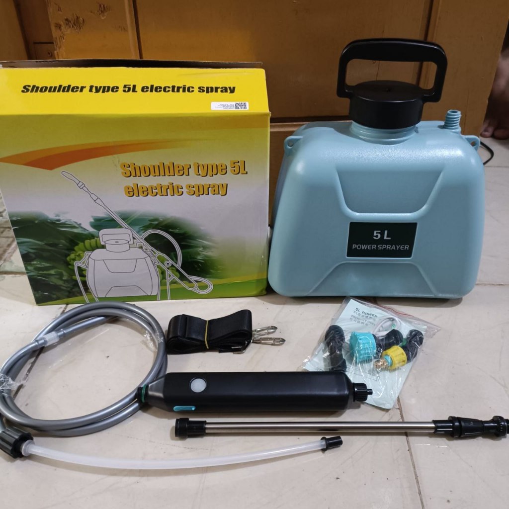 Jual Mesin Semprot Hama Rumput Semprotan Gendong Elektrik Sprayer 5L 7L ...