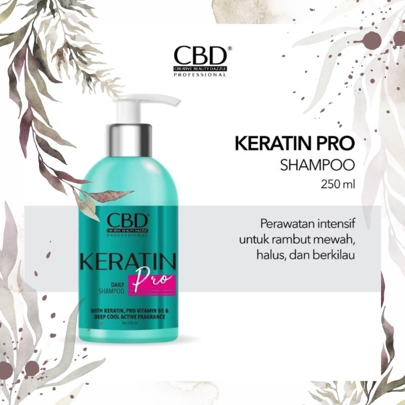 Jual CBD PROFESSIONAL KERATIN PRO DAILY SHAMPOO 250 ML | Shopee Indonesia