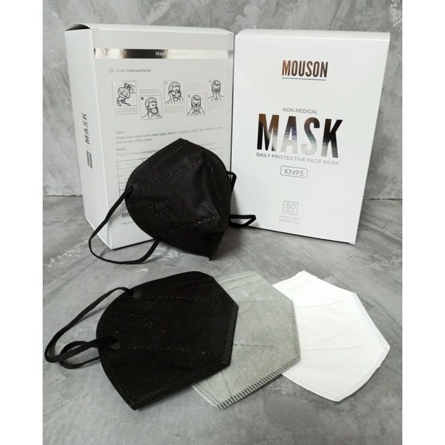 Jual Masker KN95 BOX isi 50Pcs Emboss Mouson Original Box isi 50Pcs ...