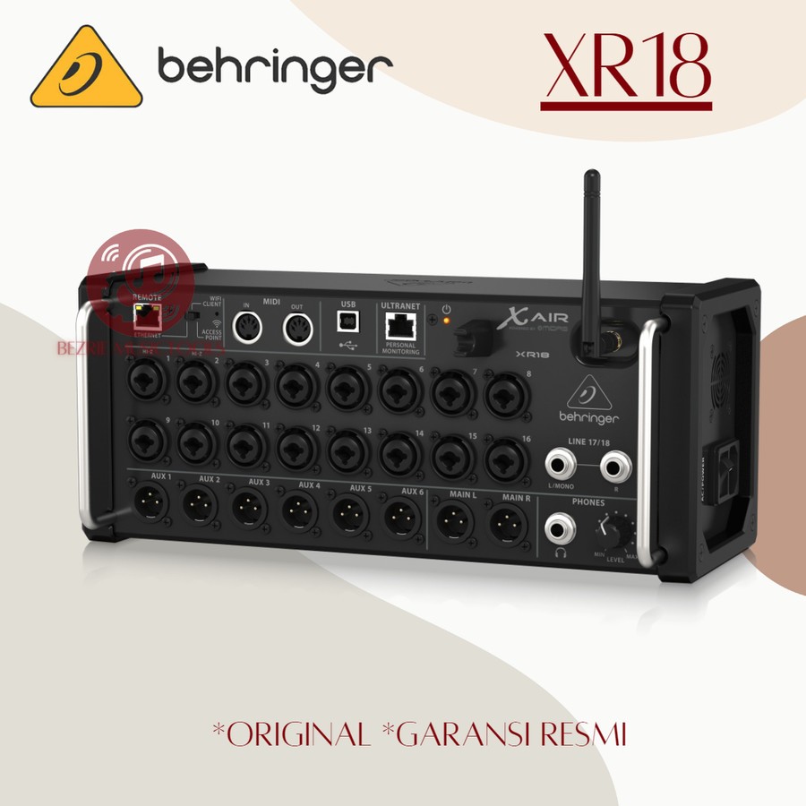 Jual behringer xr18 channel wireless via ipad android audio interface