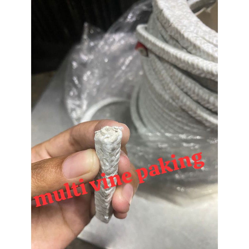 Jual Gland packing 12mm 1/2inch asbes teflon rames paking putih materan ...