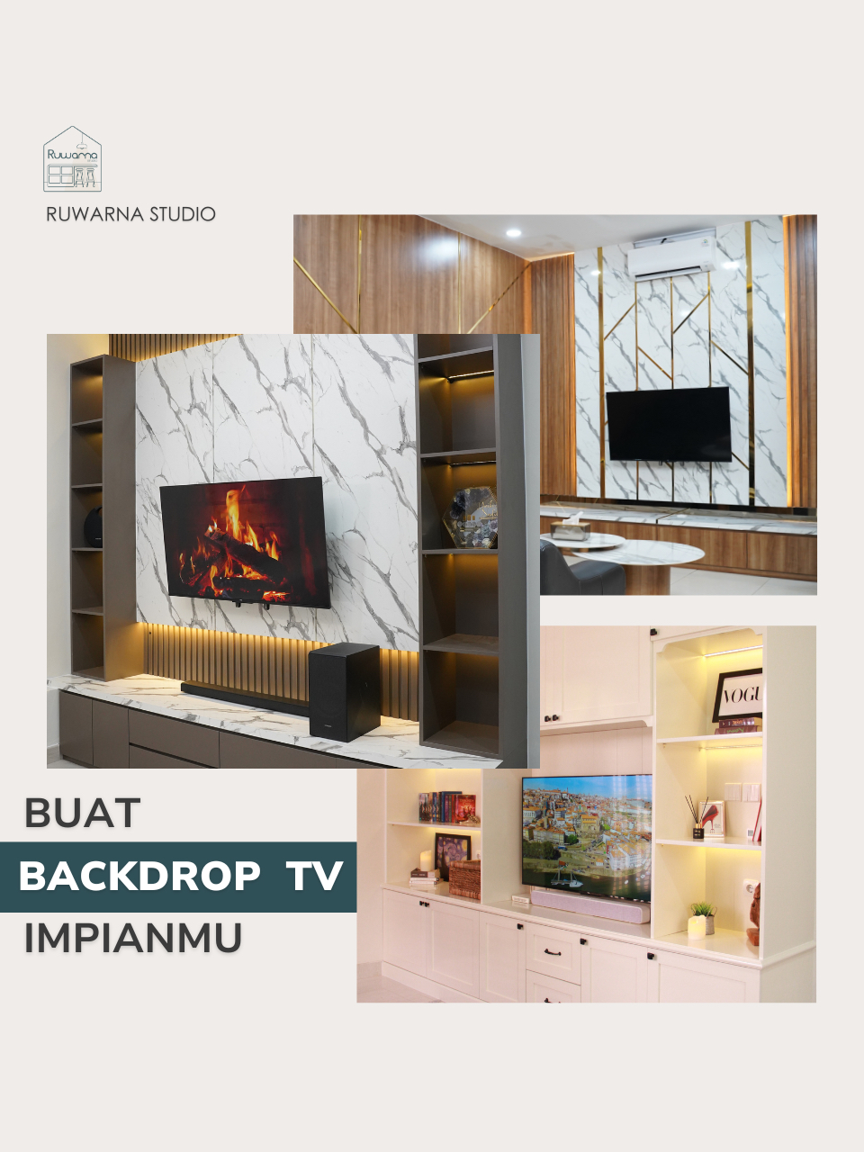 Jual CUSTOM BACKDROP TV MULTIPLEX | Shopee Indonesia