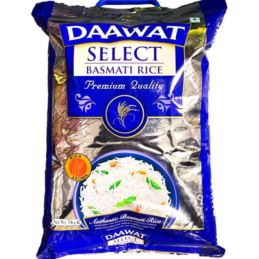Jual DAAWAT SELECT BASMATI RICE 5 KG PREMIUM QUALITY | Shopee Indonesia