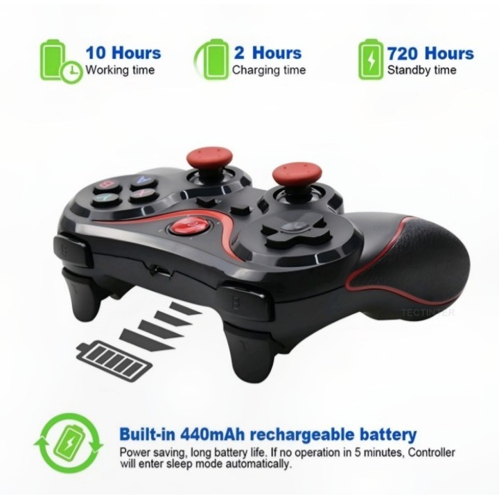 Jual Terios T3 Gamepad Bluetooth Controller Joystick for Android ...