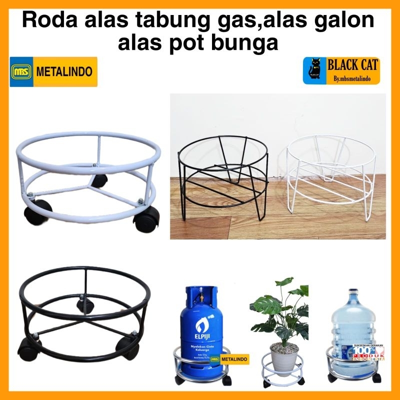 Jual Rak tabung gas alas tabung gas alas galon besi tebal rak pot bunga ...